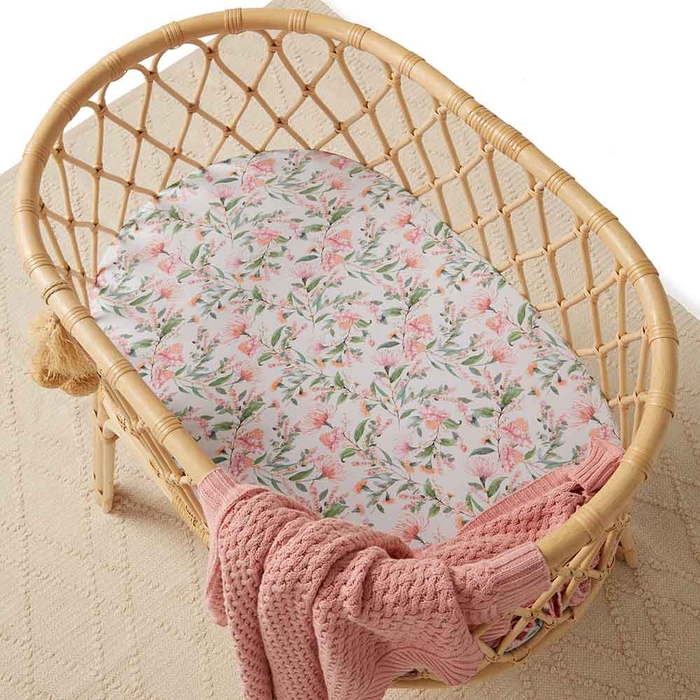 Black Friday Exclusive - Wattle Bassinet Sheet / Change Pad Cover - View 4