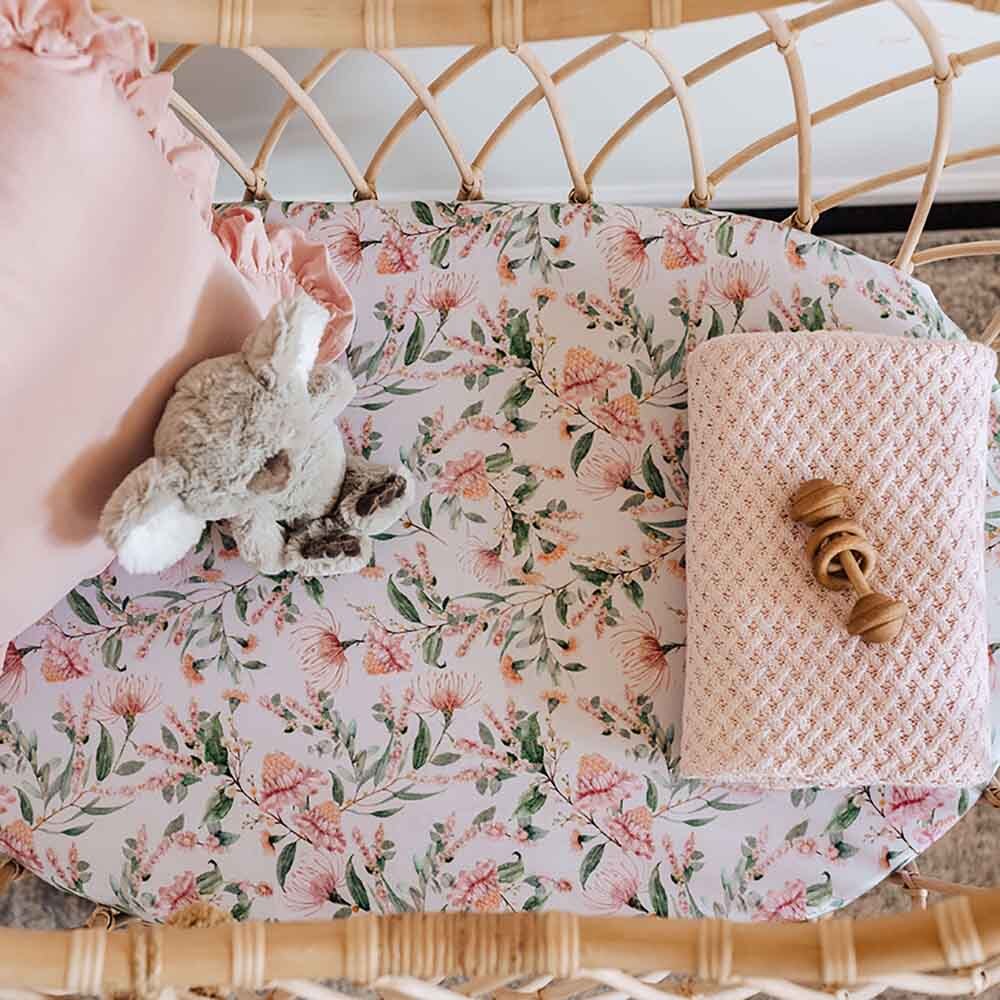 Black Friday Exclusive - Wattle Bassinet Sheet / Change Pad Cover - View 6