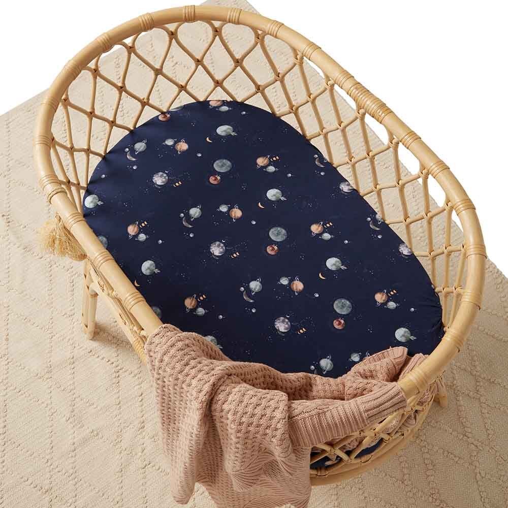 Milky Way Organic Bassinet Sheet / Change Pad Cover - View 3