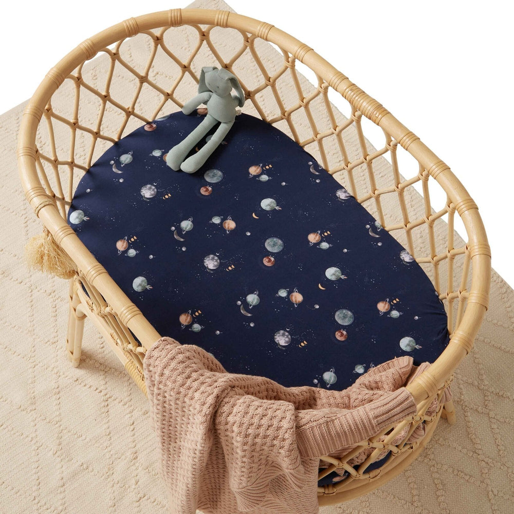 Milky Way Organic Bassinet Sheet / Change Pad Cover - View 4