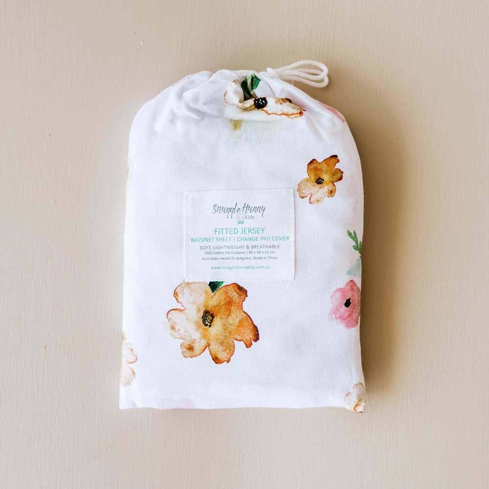 Poppy Organic Bassinet Sheet / Change Pad Cover - View 9