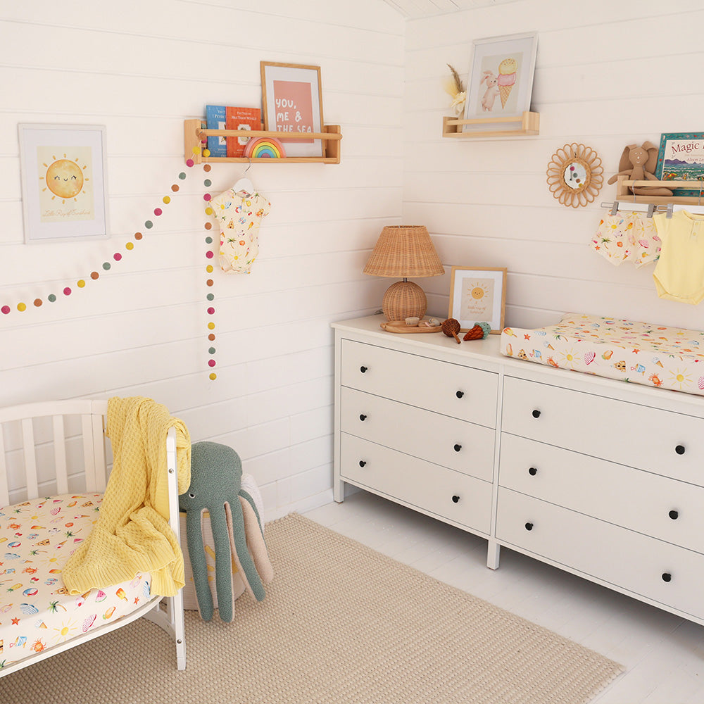 Beach Fun Organic Fitted Cot Sheet - View 4