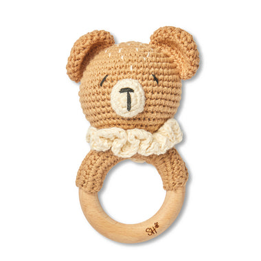 Handmade Bear Crochet Rattle | Snuggle Hunny