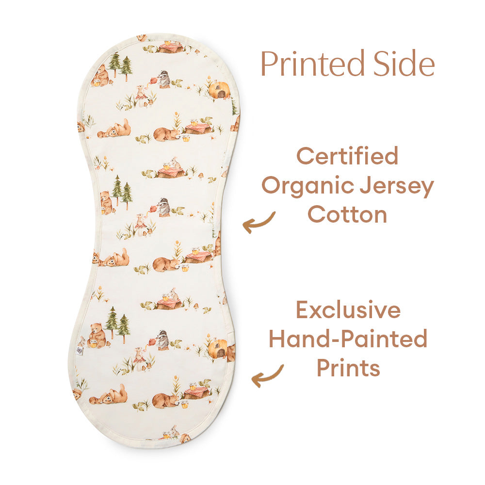 Bears Organic Cotton Burp Cloth - View 7