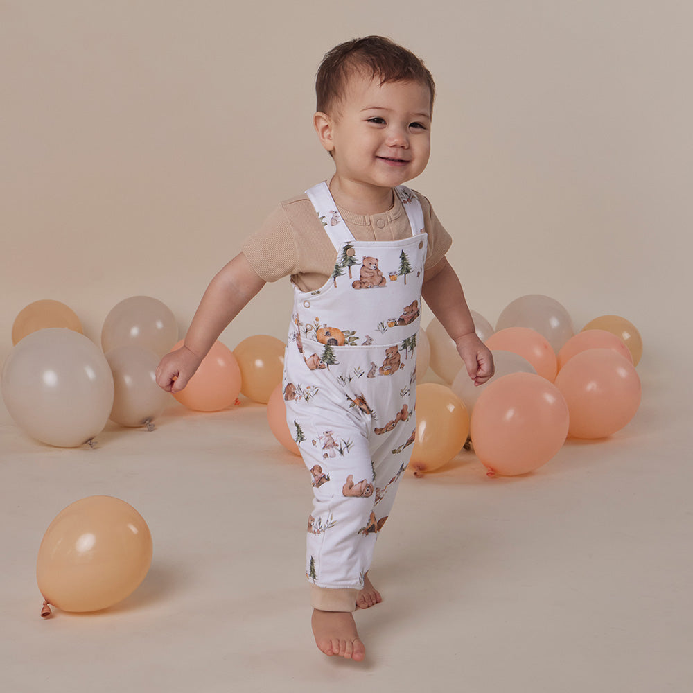 Bears Organic Snuggle Overalls - View 10