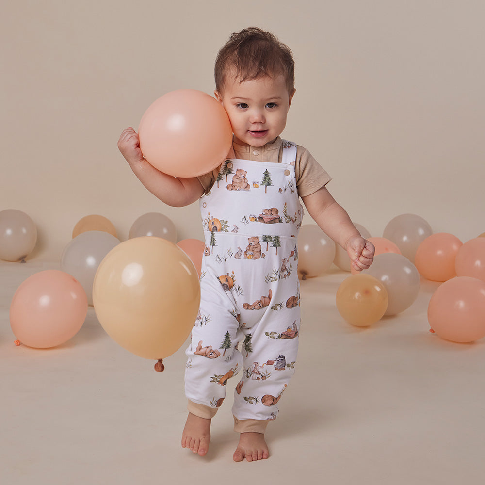 Bears Organic Snuggle Overalls - View 7