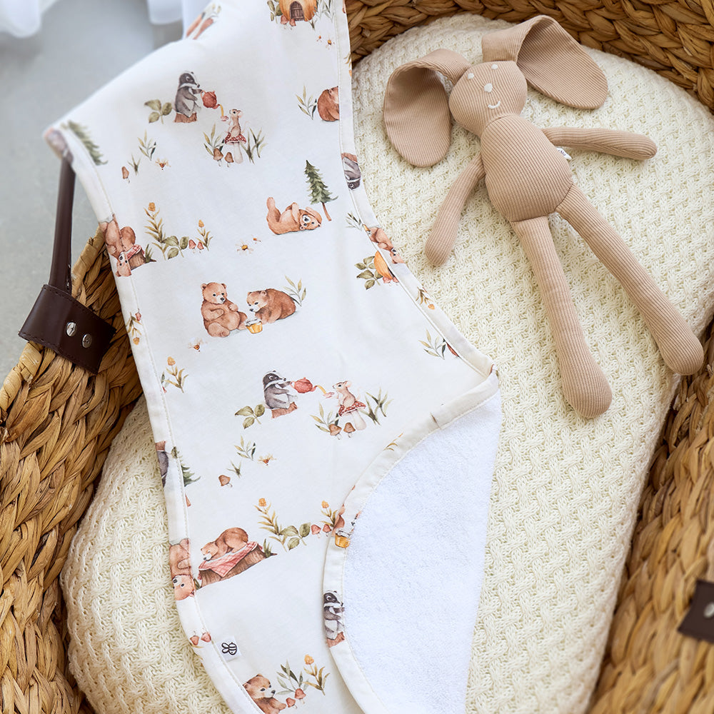 Bears Organic Cotton Burp Cloth - View 3
