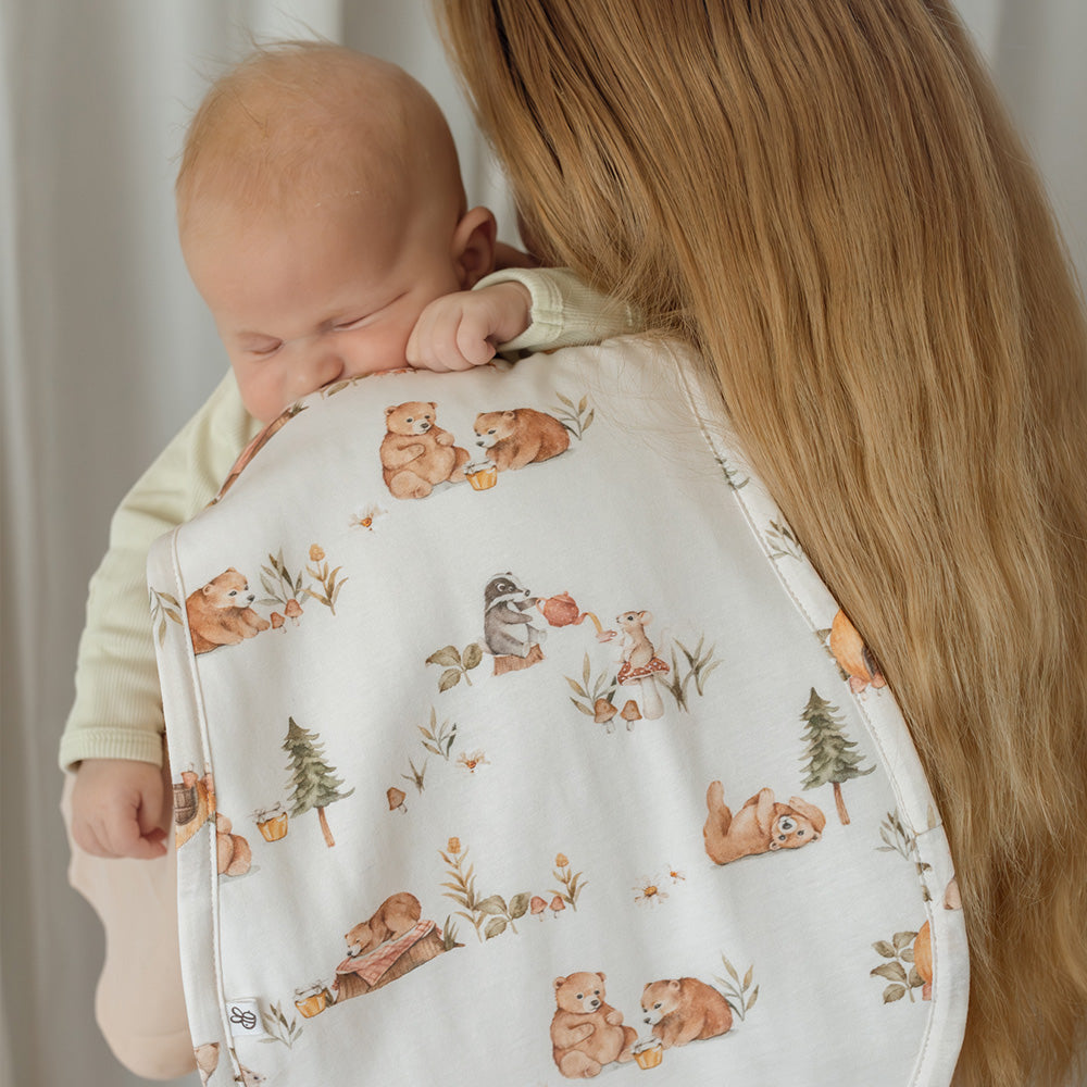 Bears Organic Cotton Burp Cloth - View 6