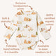 Bears Long Sleeve Organic Bodysuit - Thumbnail 4