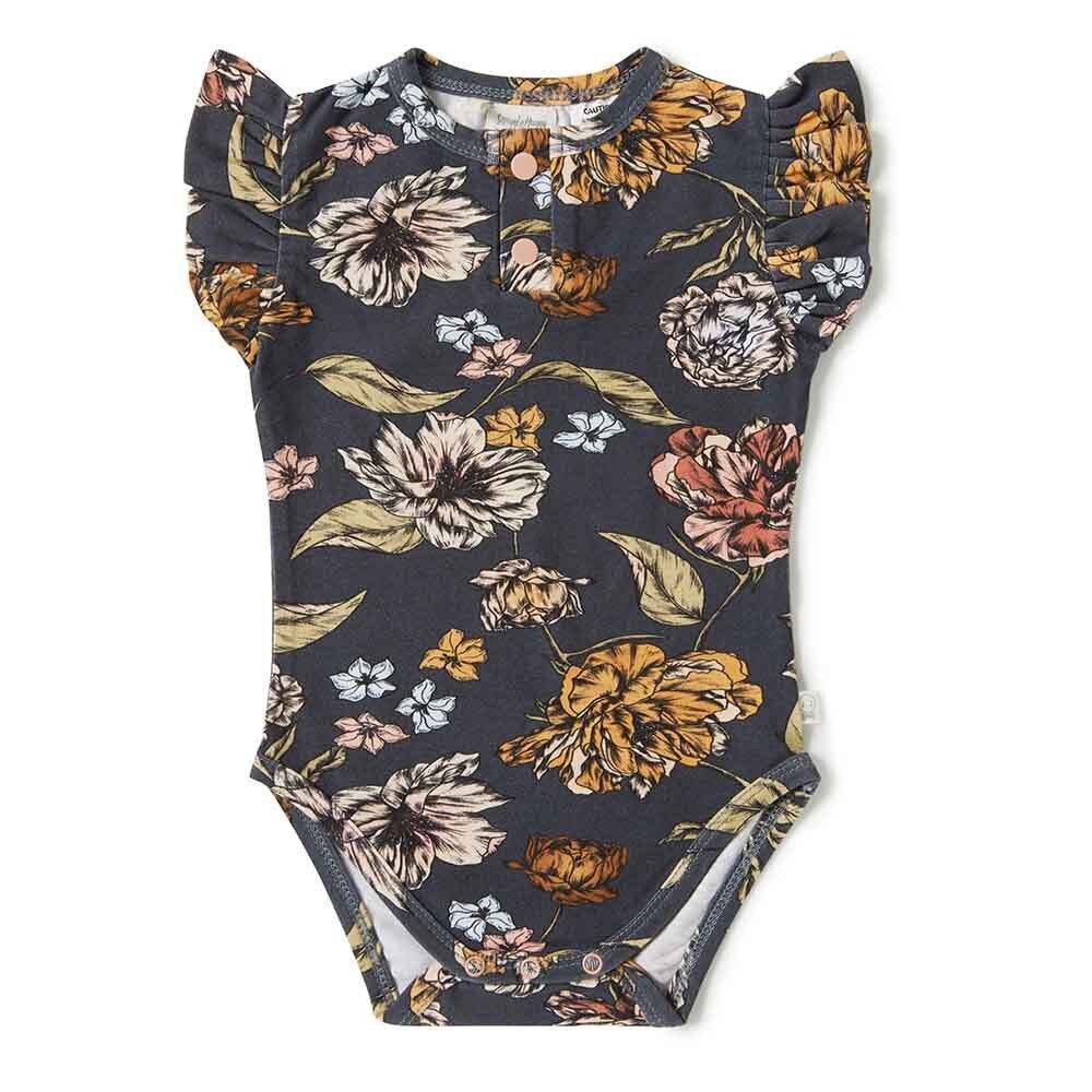 Belle Short Sleeve Organic Bodysuit - View 2