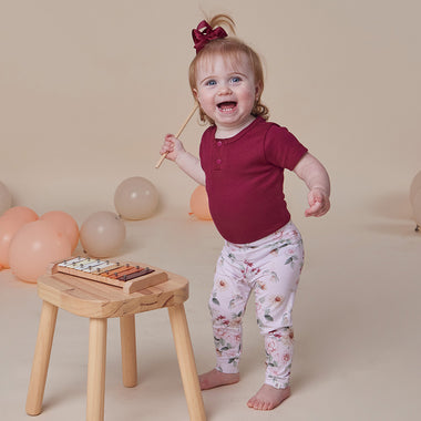Birds & Blooms Organic Leggings | Snuggle Hunny