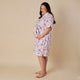 Birds & Blooms Organic Maternity Robe - Thumbnail 7