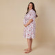 Birds & Blooms Organic Maternity Robe - Thumbnail 5
