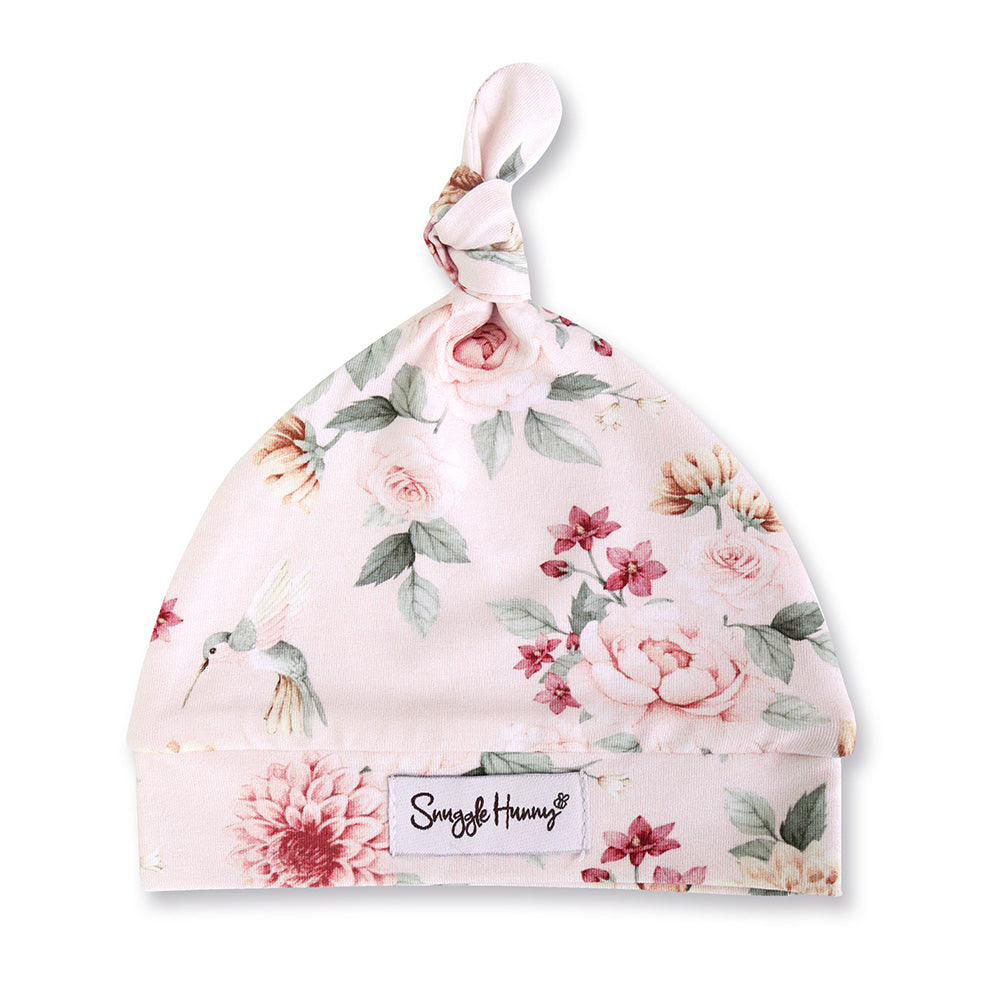 Birds & Blooms Organic Knotted Beanie - View 2
