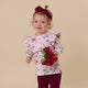 Birds & Blooms Organic Long Sleeve Top with Frill - Thumbnail 12