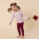 Birds & Blooms Organic Long Sleeve Top with Frill - Thumbnail 9