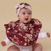 Floral Flutter Frill Snuggle Bib | Snuggle Hunny