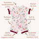 Birds & Blooms Organic Snuggle Shortie - Thumbnail 8