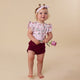 Birds & Blooms Short Sleeve Organic Bodysuit with Frill - Thumbnail 10
