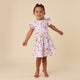 Birds & Blooms Short Sleeve Organic Dress - Thumbnail 1