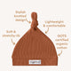 Biscuit Ribbed Organic Knotted Beanie - Thumbnail 4