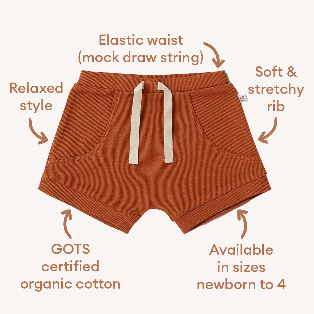 Biscuit Organic Shorts - View 4
