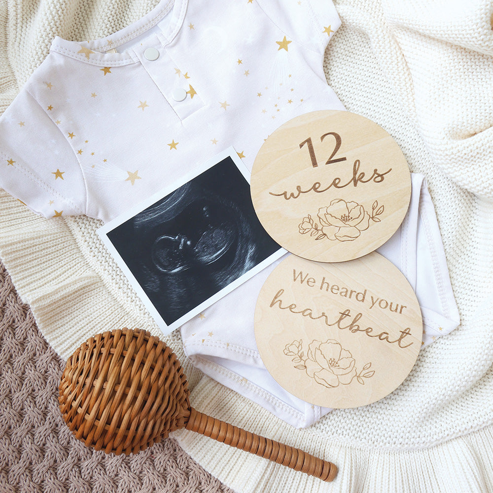 Bloom Pregnancy Wooden Milestone Cards - View 1