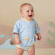 Blue Little Subs Organic Oversized Romper - Thumbnail 3