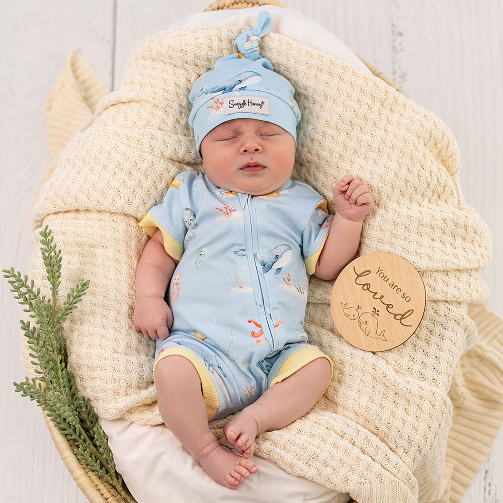 Blue Little Subs Organic Snuggle Shortie - View 13