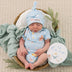 Blue Little Subs Short Sleeve Organic Bodysuit | Snuggle Hunny