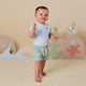 Blue Little Subs Short Sleeve Organic Bodysuit - Thumbnail 4