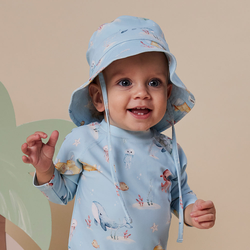 Blue Little Subs Swim Hat - View 1