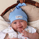 Bluebell Ribbed Organic Knotted Beanie - Thumbnail 4