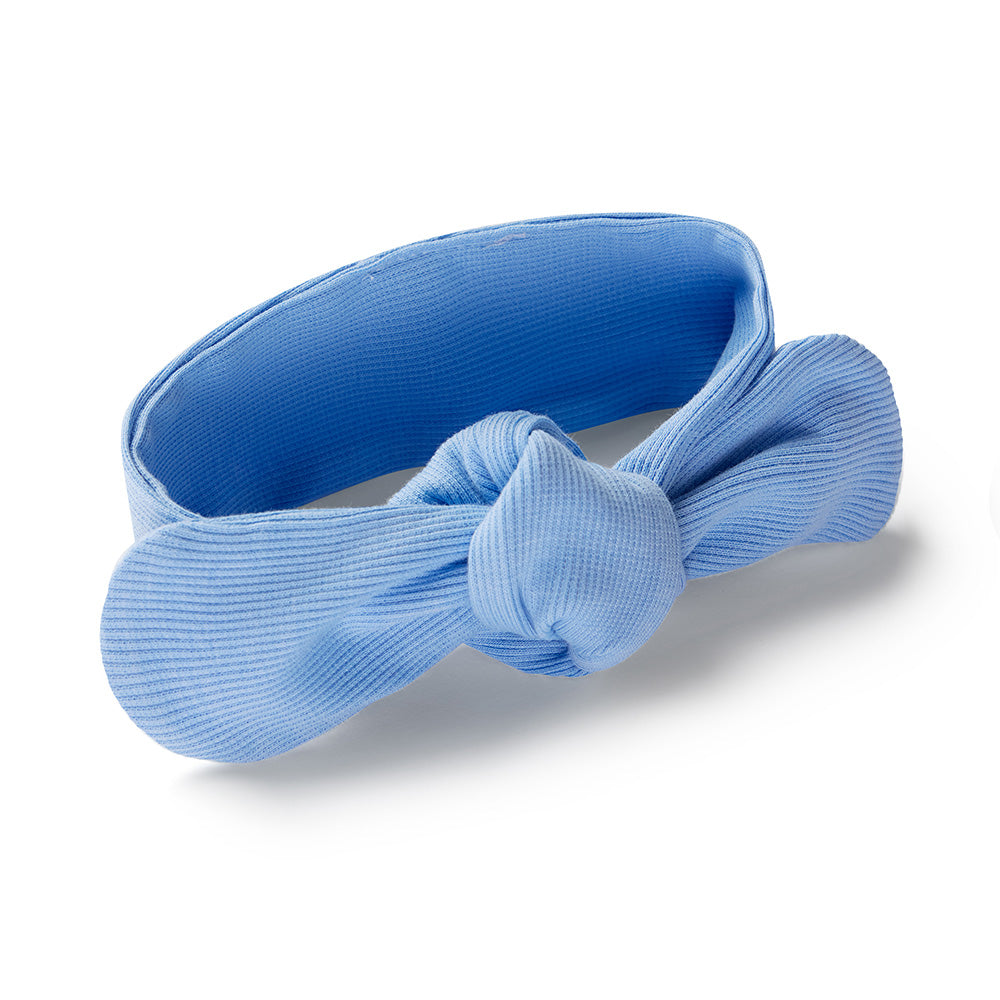 Bluebell Ribbed Organic Topknot - View 2