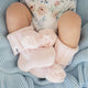 Blush Pink Organic Cotton Knit Booties - Thumbnail 9