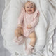 Blush Pink Organic Cotton Knit Booties - Thumbnail 6