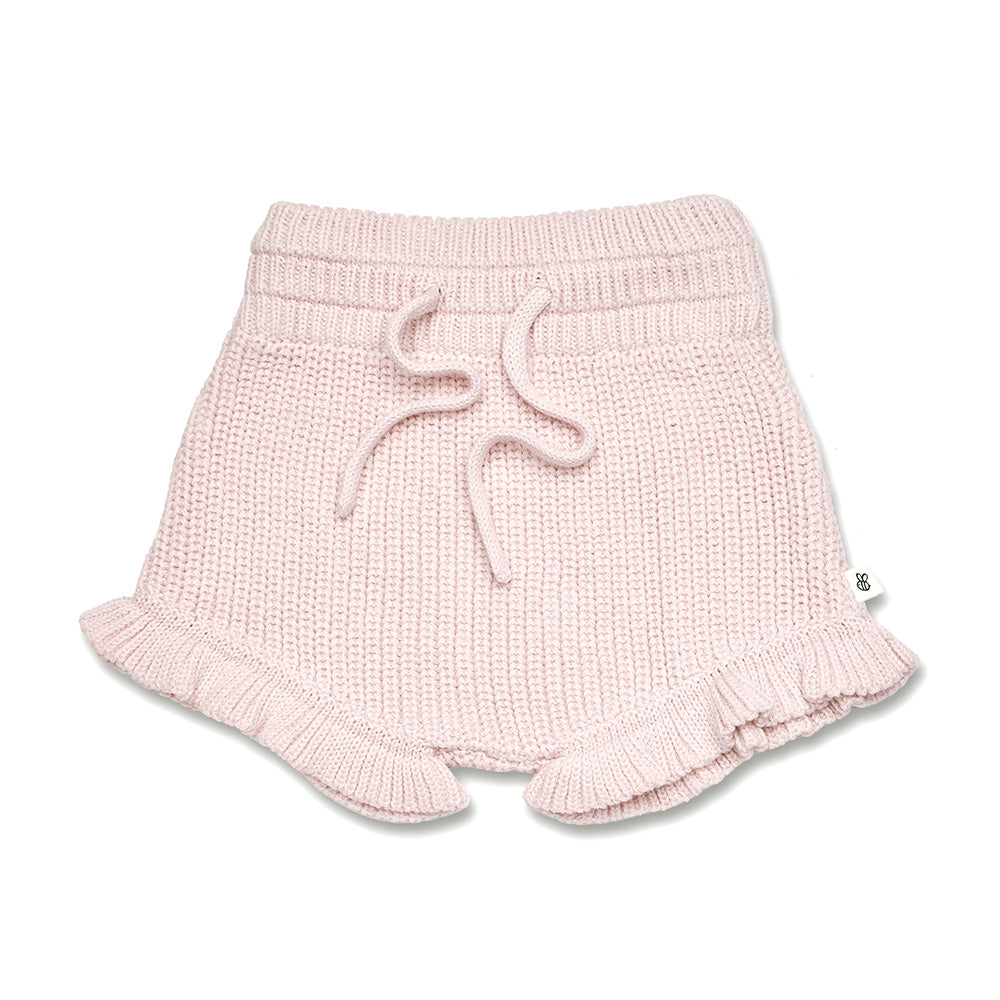 Blush Pink Organic Cotton Knit Bloomers - View 2