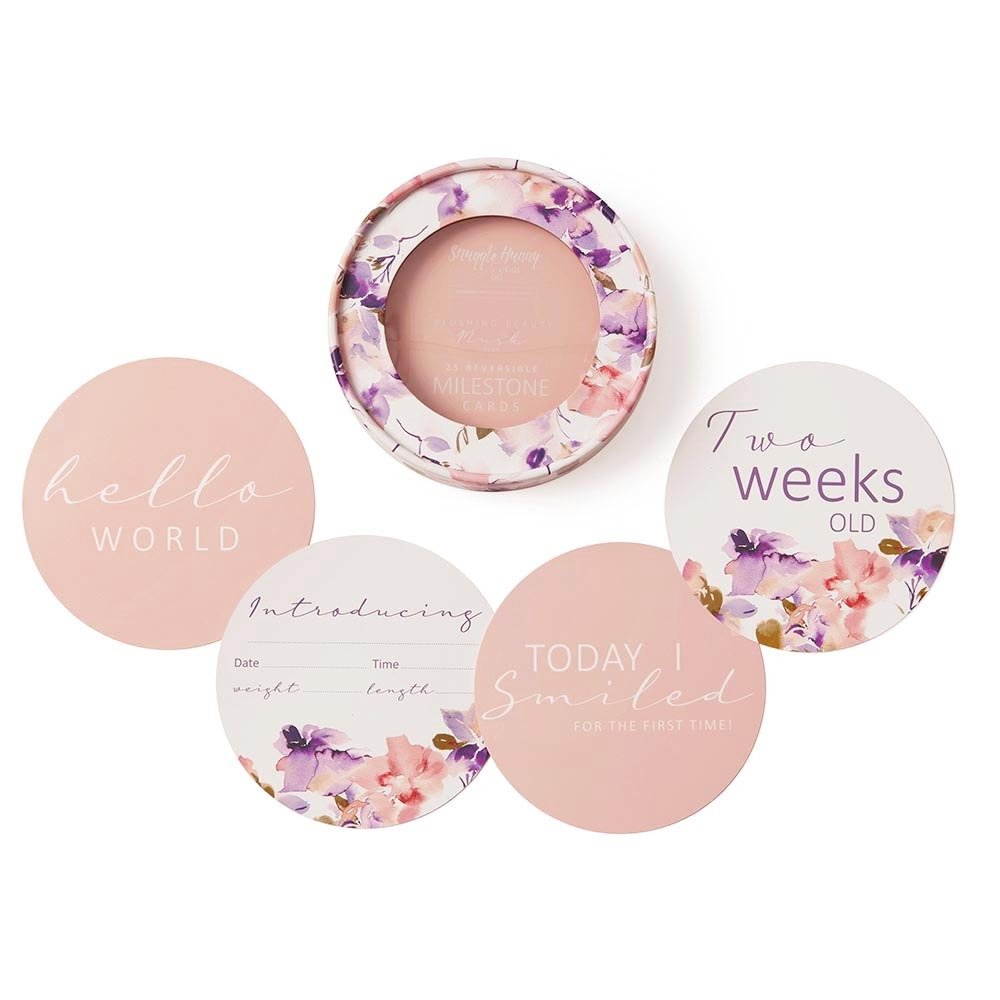 Blushing Beauty & Musk Pink Reversible Milestone Cards - View 1