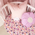 Blushing Beauty Organic Fitted Cot Sheet-Snuggle Hunny