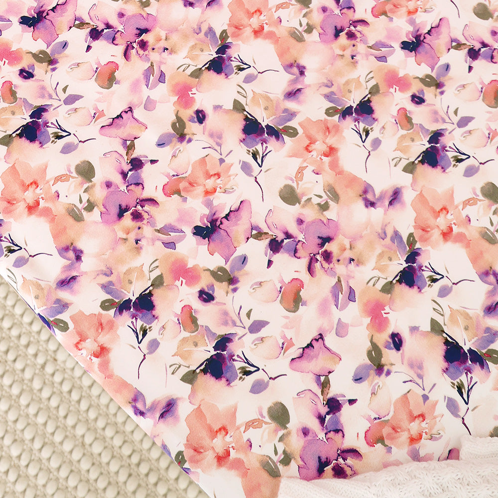 Blushing Beauty Organic Fitted Cot Sheet - View 3