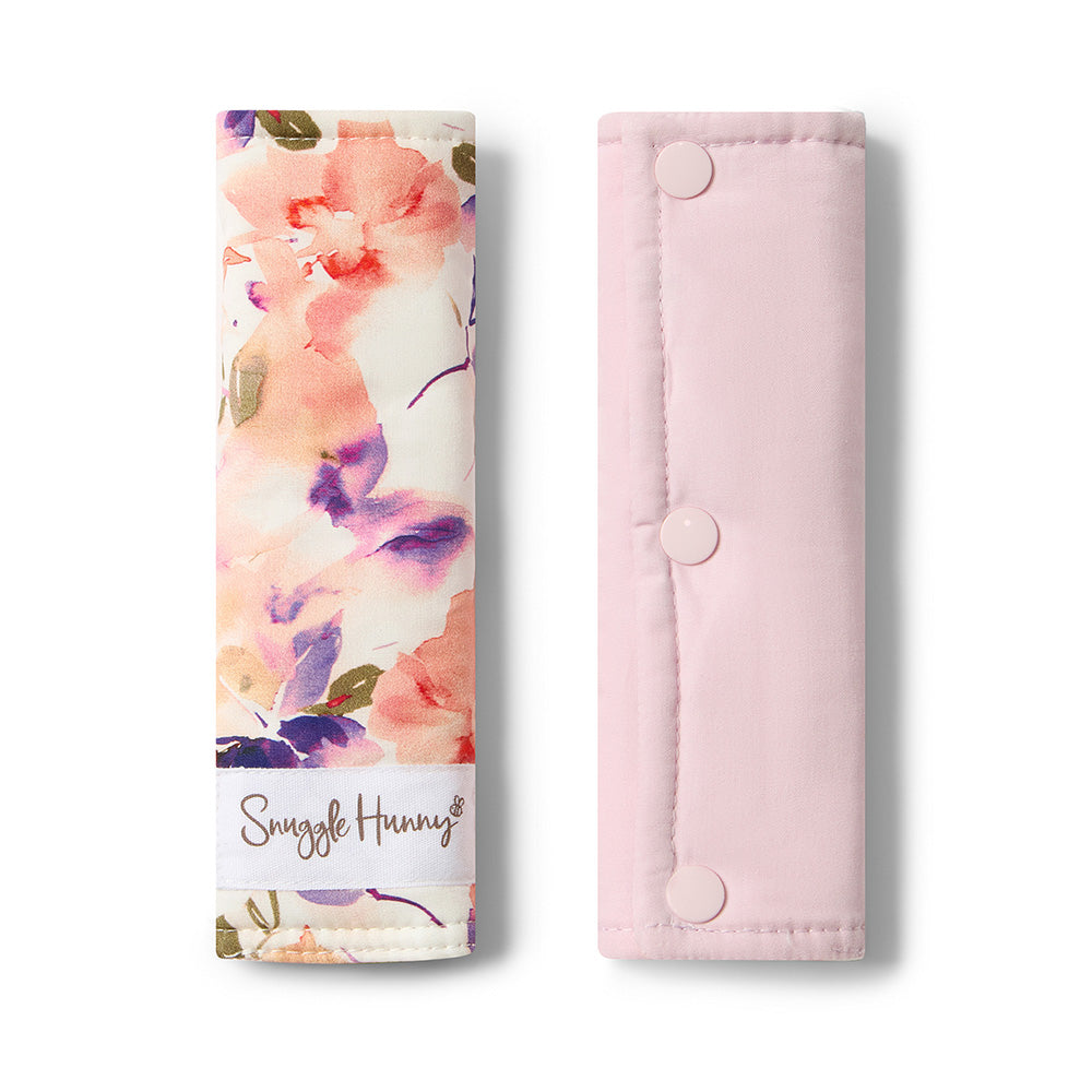 Blushing Beauty Universal Reversible Pram Strap Covers - View 1