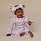 Boots & Bows Organic Snugglesuit Convertible Romper with Frill - Thumbnail 3