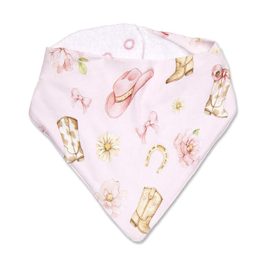 Boots & Bows Organic Dribble Bib | Snuggle Hunny