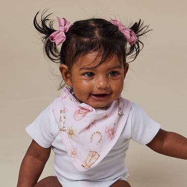 Boots & Bows Organic Dribble Bib | Snuggle Hunny
