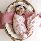 Boots & Bows Organic Jersey Wrap & Topknot Set - Thumbnail 1