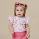 Boots & Bows Short Sleeve Organic Bodysuit with Frill - Thumbnail 3