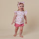 Boots & Bows Organic Short Sleeve Top with Frill - Thumbnail 3