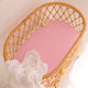 Bubblegum Organic Bassinet Sheet / Change Pad Cover - Thumbnail 1