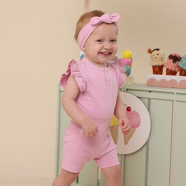 Bubblegum Organic Bike Shorts | Snuggle Hunny