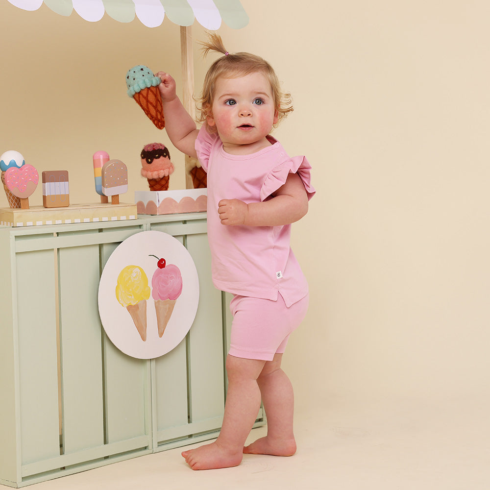 Bubblegum Organic Bike Shorts - View 6